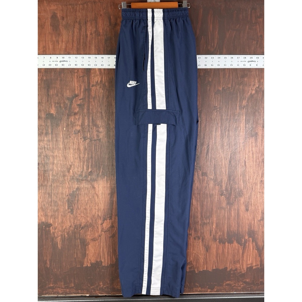 Nike Sportswear NSW Utility Cargo Warm-Up Pants Navy Blue Vintage 2000s Men's XL